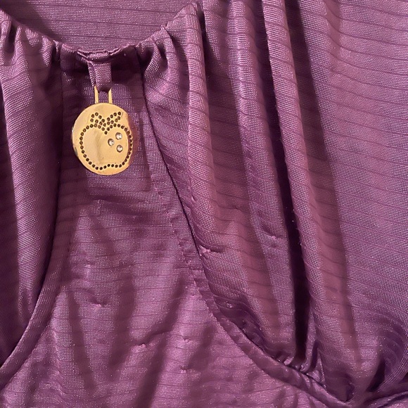 Apple Bottoms Plus Size Womens purple rouched dress size 2X pre-owned - Picture 5 of 11